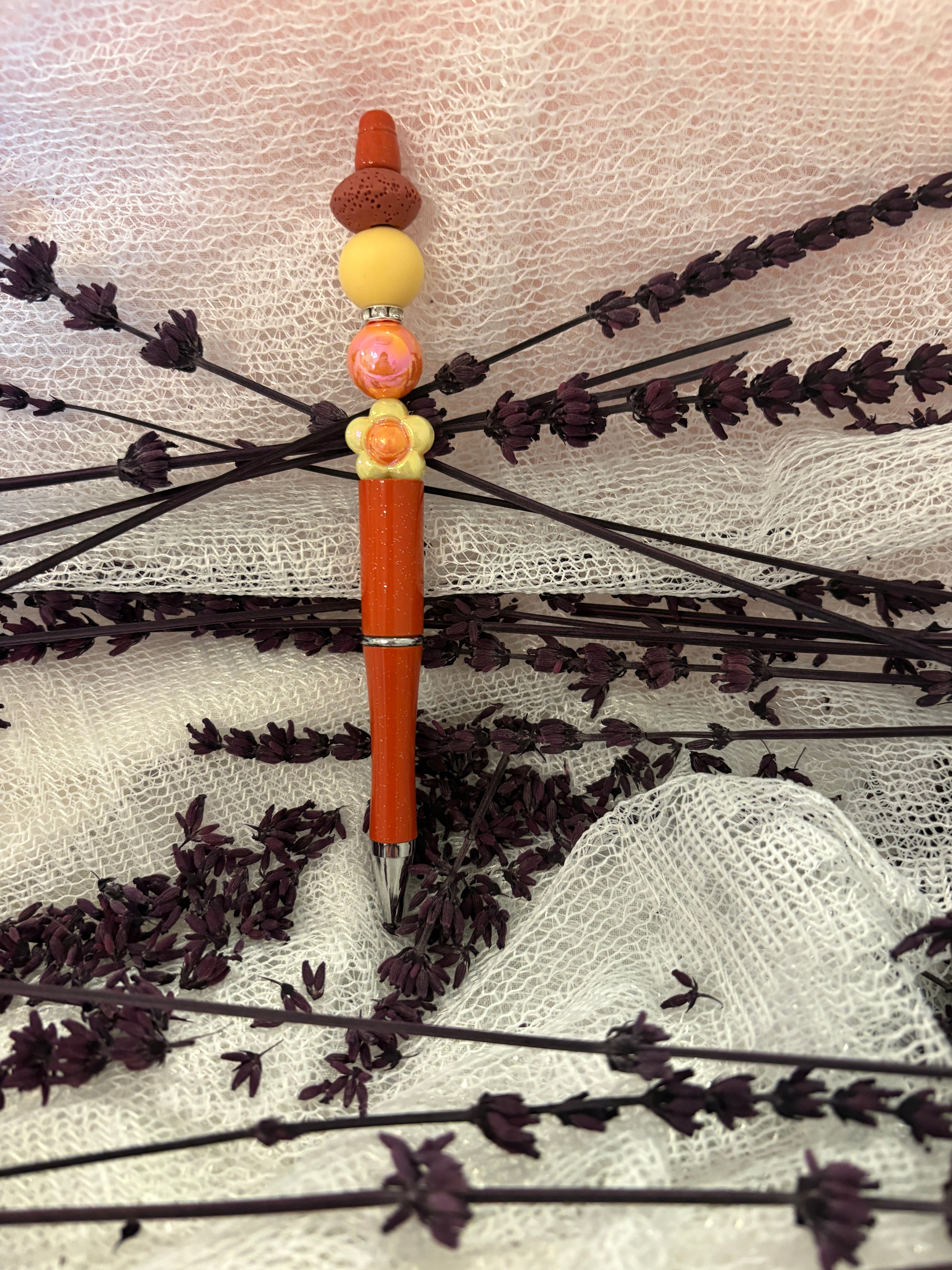 Ruby Red Beaded Diffuser Pen