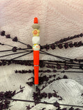 Orange Beaded Diffuser Pen