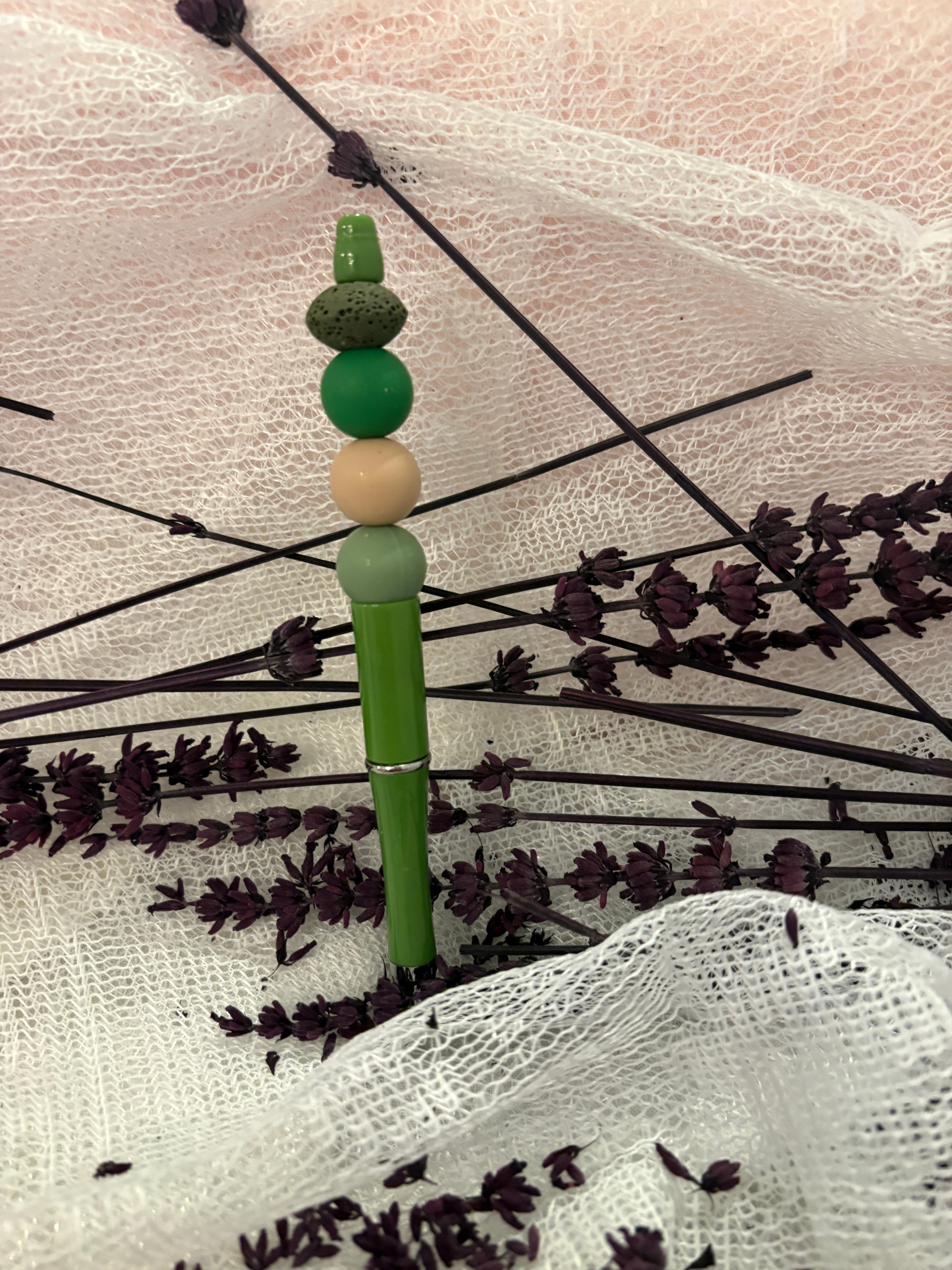 Green Beaded Diffuser Pen