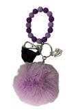 light and dark purple diffuser wristlet