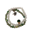 Green and white double diffuser bracelet