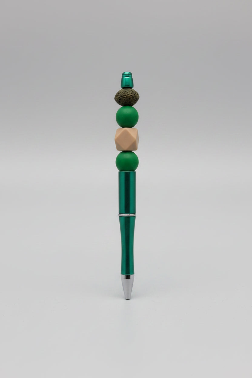 Emerald Beaded Pen