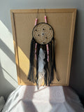 Pink Dreamcatcher with Diffuser Beads