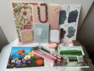 Pink Floral Stationary Gift Set