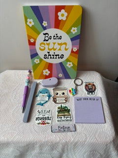Rainbow Design Paperback Journal Gift Set